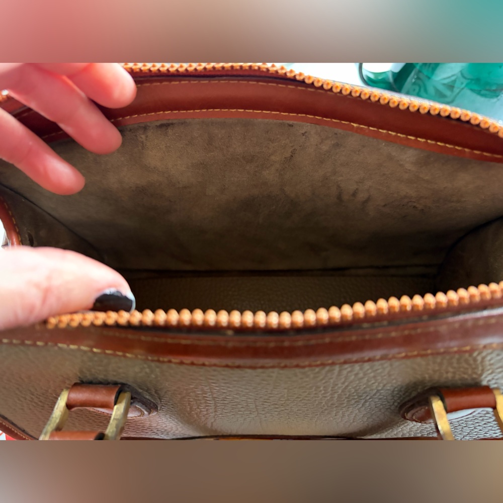 Dooney & Bourke Brown and Tan Tote - Picture 8 of 11